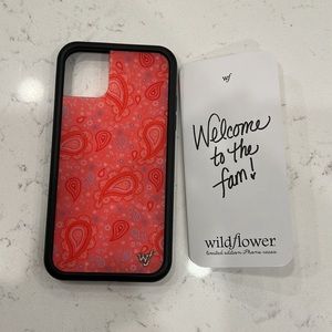 Wildflower IPhone case 11 Strawberry Paisley
